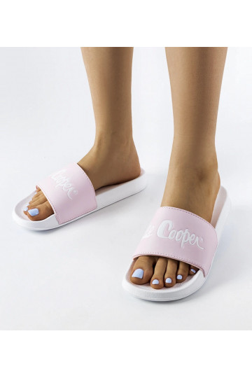 Tongs en caoutchouc rose...