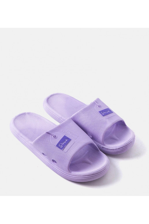 Tongs Montecalvo en mousse violette