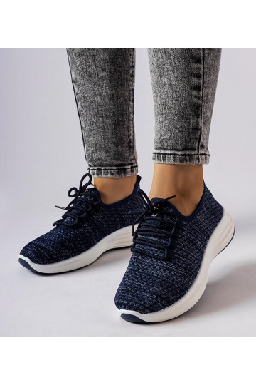 Baskets en tissu bleu Tommaso