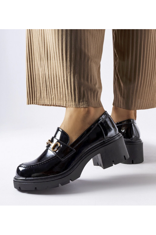 Escarpins Fabrizio en cuir verni noir