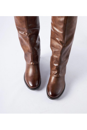 Bottes chaudes marron à... 2