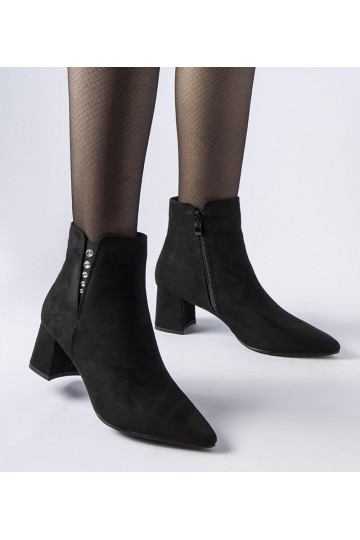 Bottines en éco-suède noir... 2