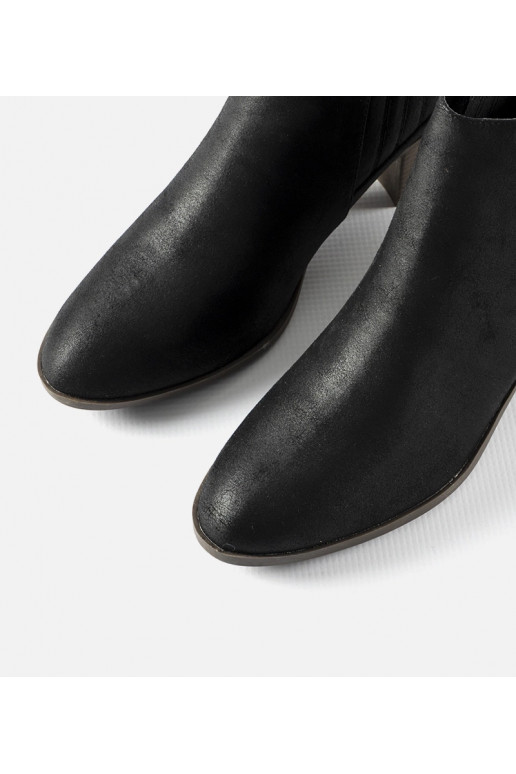 Bottines à enfiler noires Pyramid