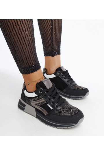 Baskets à plateforme noires... 2