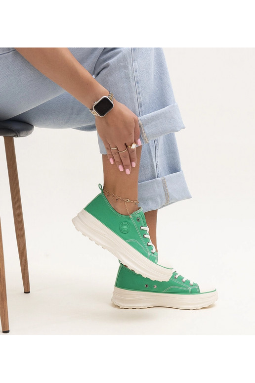 Baskets épaisses vertes Big Star...