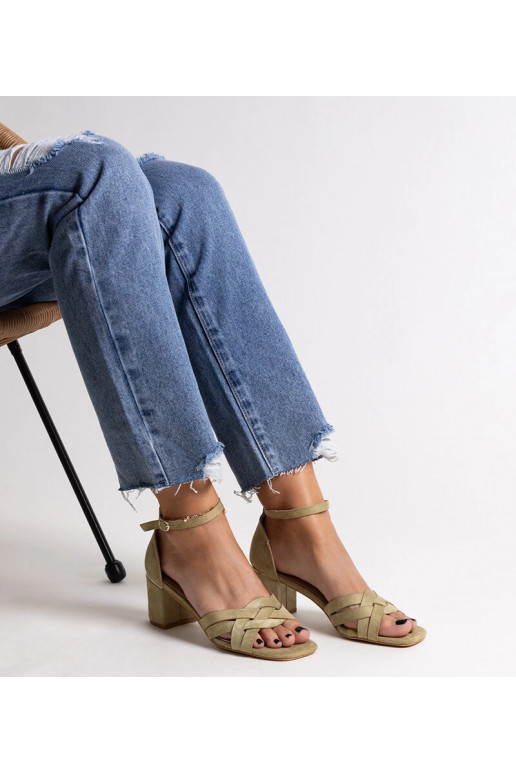 Sandales à talons hauts Wajda vertes