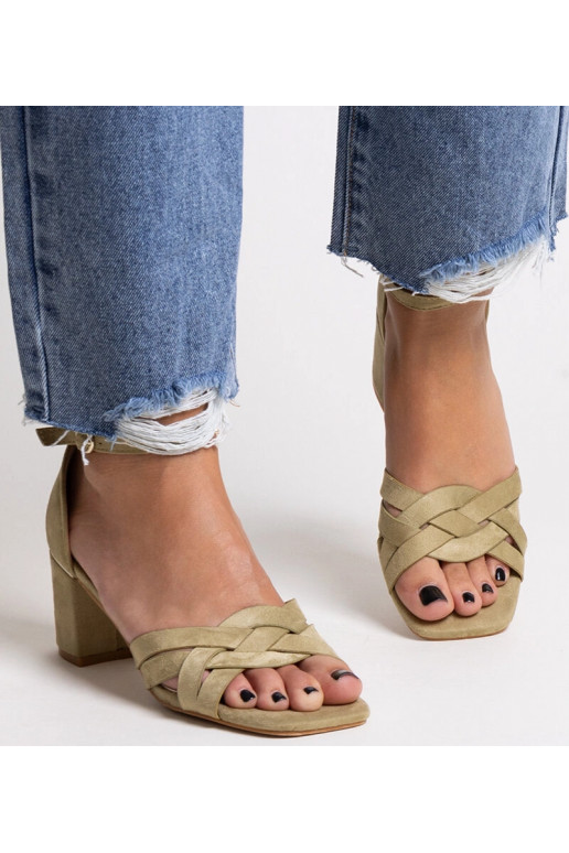 Sandales à talons hauts Wajda vertes