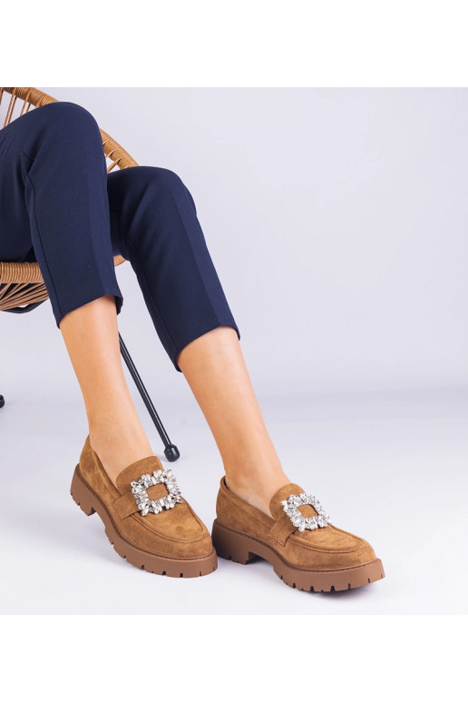 Mocassins marron pour femmes en...
