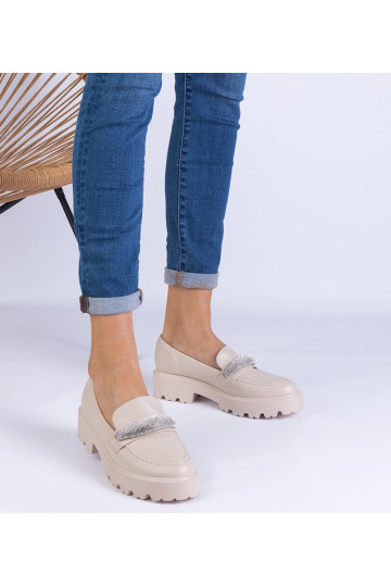 Mocassins femme beiges... 2