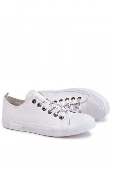 Baskets en cuir pour hommes Big Star KK174052 blanches 2