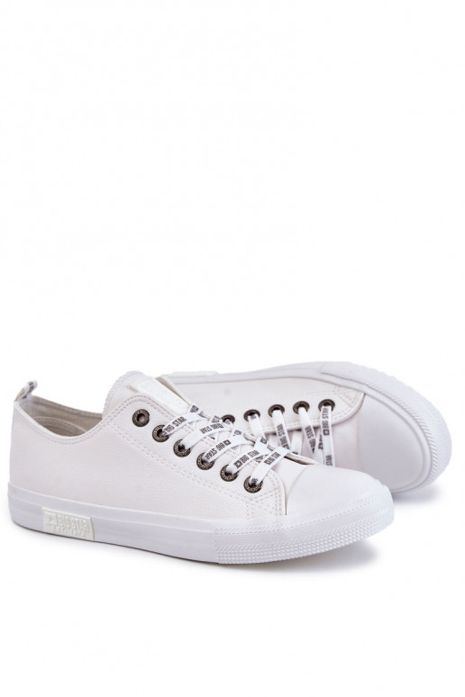 Baskets en cuir pour hommes Big Star KK174052 couleur blanche Baskets en cuir pour hommes Big Star KK174052 couleur blanche