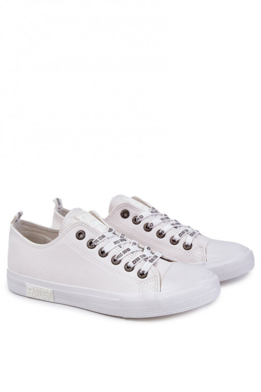 Baskets en cuir pour hommes Big Star KK174052 couleur blanche Baskets en cuir pour hommes Big Star KK174052 couleur blanche