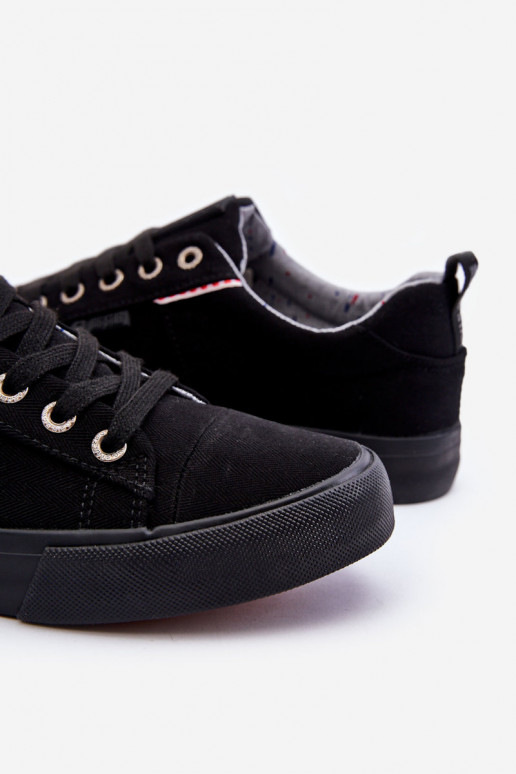 Faible pour hommes  chaussures décontractées Big Star KK174002 couleur noire Faible pour hommes  chaussures décontractées Big Star KK174002 couleur noire