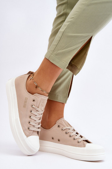 Baskets basses à lacets Big Star LL274969 beige