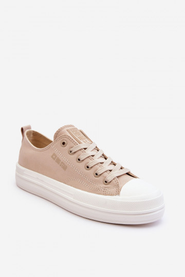 Baskets basses à lacets Big Star LL274969 beige 2
