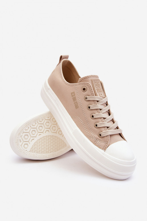 Faible avec des lacets Baskets Big Star LL274969 beige