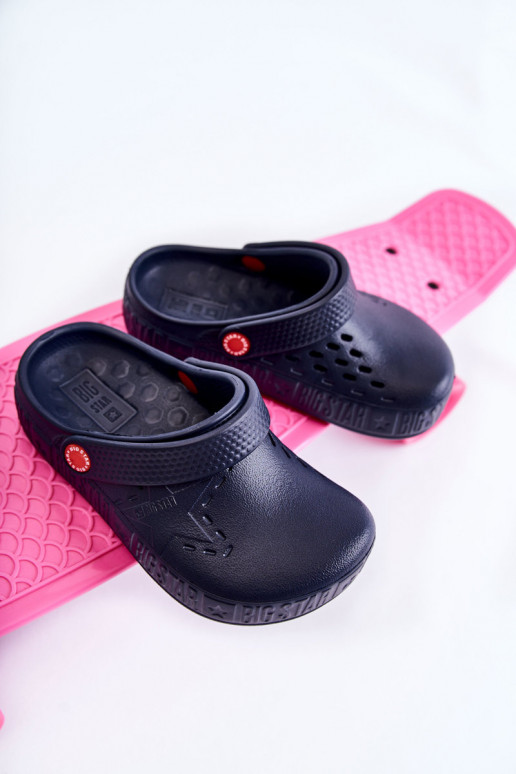 Puéril Pantoufles légères Crocos Big Star II375002 bleu foncé Puéril Pantoufles légères Crocos Big Star II375002 bleu foncé