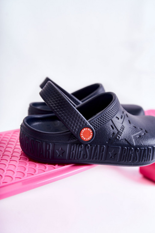 Puéril Pantoufles légères Crocos Big Star II375002 bleu foncé Puéril Pantoufles légères Crocos Big Star II375002 bleu foncé