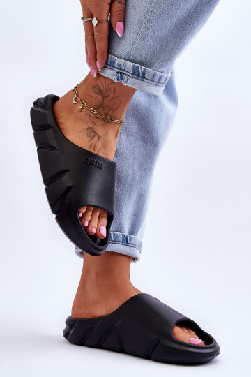  Chaussons femme avec mousse Big Star LL274594 couleur noire 2