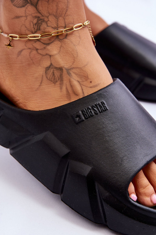 Chaussons femme avec mousse Big Star LL274594 couleur noire  Chaussons femme avec mousse Big Star LL274594 couleur noire