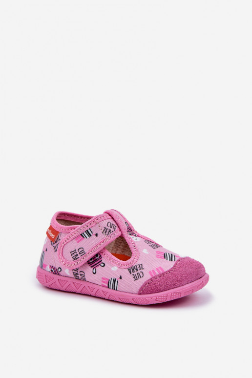 Chaussons Milami Puéril avec attaches adhésives DANS Zebry couleur rose Jasimrra Chaussons Milami Puéril avec attaches adhésives DANS Zebry couleur rose Jasimrra