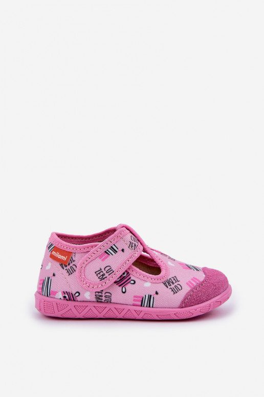 Chaussons Milami Puéril avec attaches adhésives DANS Zebry couleur rose Jasimrra Chaussons Milami Puéril avec attaches adhésives DANS Zebry couleur rose Jasimrra