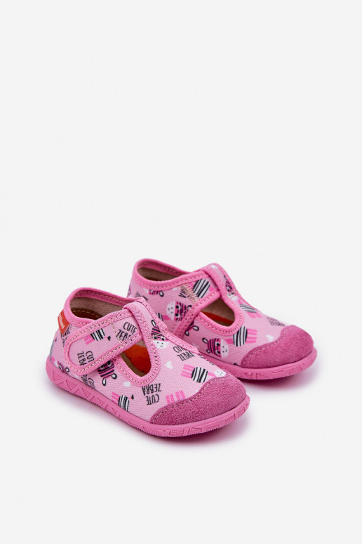 Chaussons Milami Puéril avec attaches adhésives DANS Zebry couleur rose Jasimrra Chaussons Milami Puéril avec attaches adhésives DANS Zebry couleur rose Jasimrra