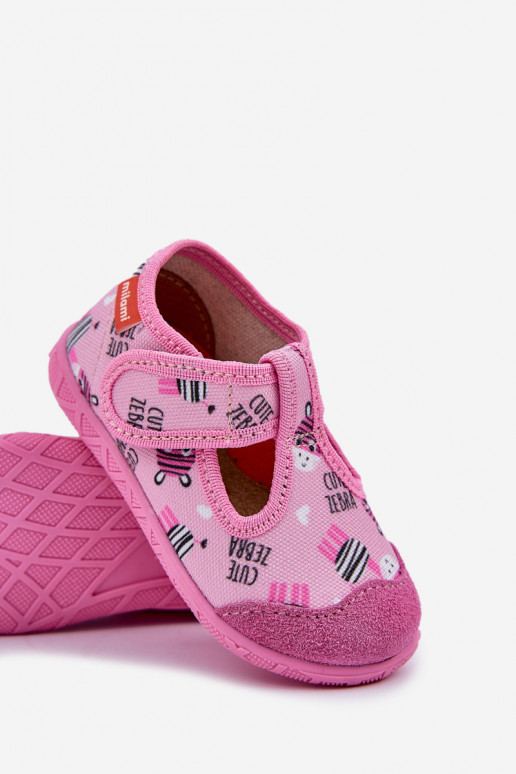 Chaussons Milami Puéril avec attaches adhésives DANS Zebry couleur rose Jasimrra Chaussons Milami Puéril avec attaches adhésives DANS Zebry couleur rose Jasimrra