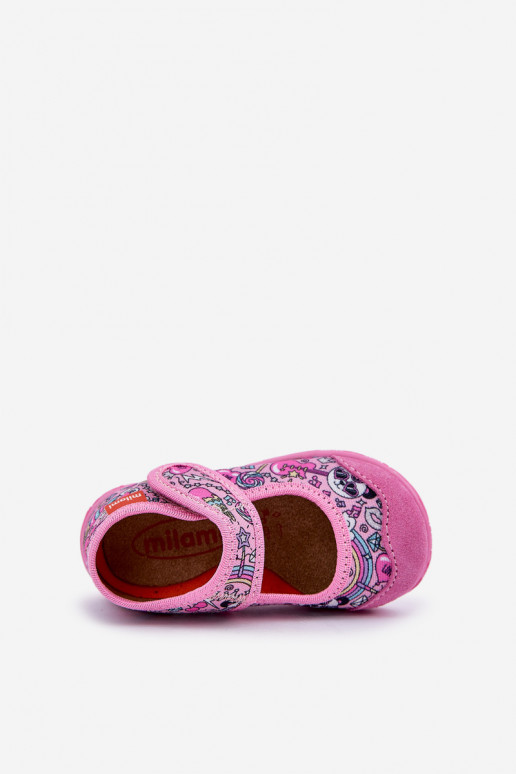 Chaussons Milami Puéril avec attaches adhésives DANS Panda couleur rose Esnia Chaussons Milami Puéril avec attaches adhésives DANS Panda couleur rose Esnia