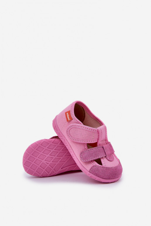 Chaussons Milami Puéril avec attaches adhésives couleur rose Reathiana Chaussons Milami Puéril avec attaches adhésives couleur rose Reathiana