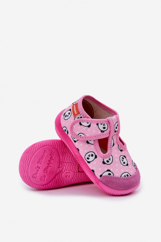 Chaussons Milami Puéril Elastyczne avec attaches adhésives DANS Panda couleur rose Ambette Chaussons Milami Puéril Elastyczne avec attaches adhésives DANS Panda couleur rose Ambette