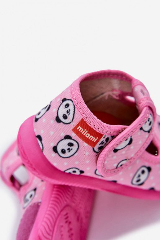 Chaussons Milami Puéril Elastyczne avec attaches adhésives DANS Panda couleur rose Ambette Chaussons Milami Puéril Elastyczne avec attaches adhésives DANS Panda couleur rose Ambette