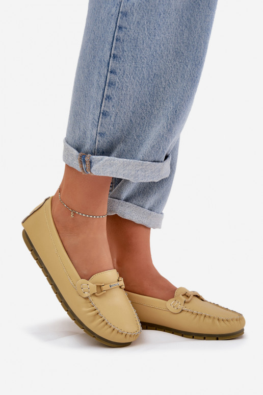 isocèle Peau Mocassins avec des ornements S.Barski LR51-547 couleur jaune isocèle Peau Mocassins avec des ornements S.Barski LR51-547 couleur jaune