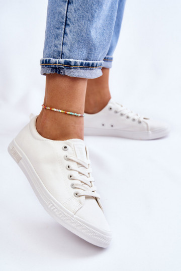 Féminin Doucement baskets à semelle plate Big Star LL274058 couleur blanche