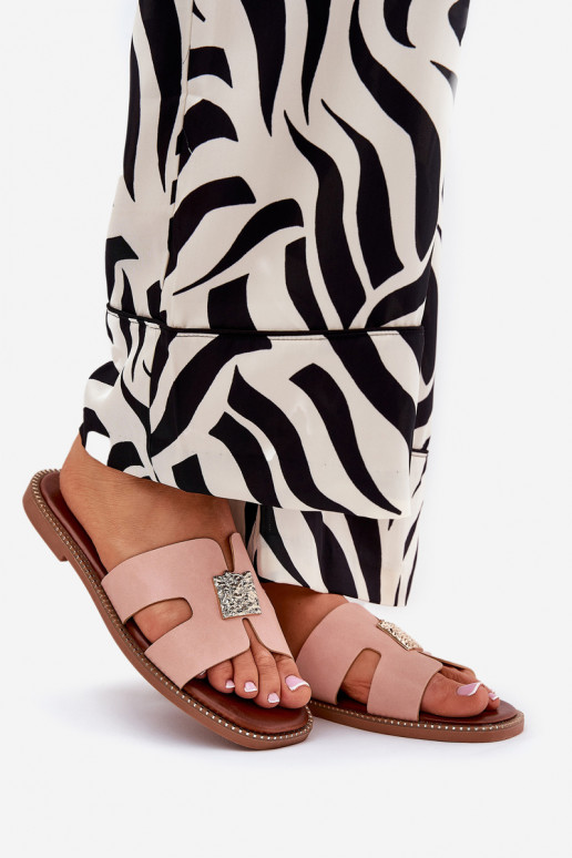 isocèle Chaussons Avec découpes Et la décoration couleur rose Bohalis isocèle Chaussons Avec découpes Et la décoration couleur rose Bohalis