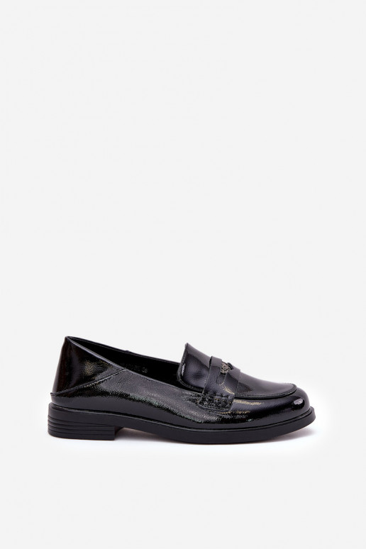 Style élégant Mocassins laqués Féminin Z Activéturalnej Skóry Vinceza 18100 couleur noire Style élégant Mocassins laqués Féminin Z Activéturalnej Skóry Vinceza 18100 couleur noire