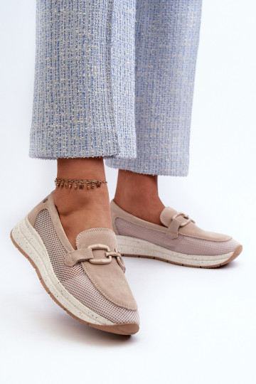 Mocassins en daim élégants...