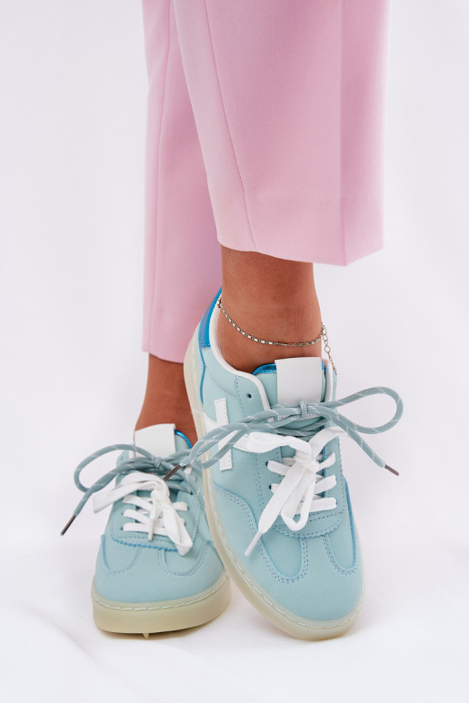 Faible baskets Féminin avec des motifs en fourrure de léopard couleur menthe Zelevelis Faible baskets Féminin avec des motifs en fourrure de léopard couleur menthe Zelevelis