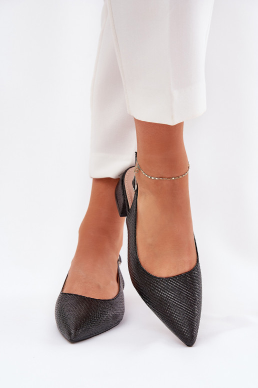 sandales à motifs Féminin Activé Subtilm Obcasie couleur noire Jorela