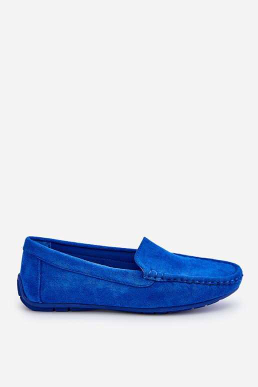 Mocassins en daim Féminin couleur bleue Morreno Mocassins en daim Féminin couleur bleue Morreno