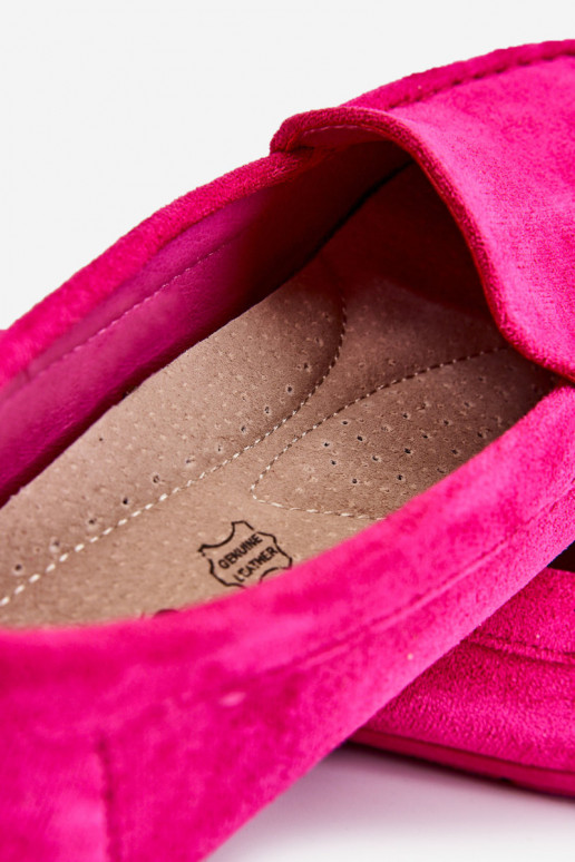 Mocassins en daim Féminin couleur rose Morreno Mocassins en daim Féminin couleur rose Morreno