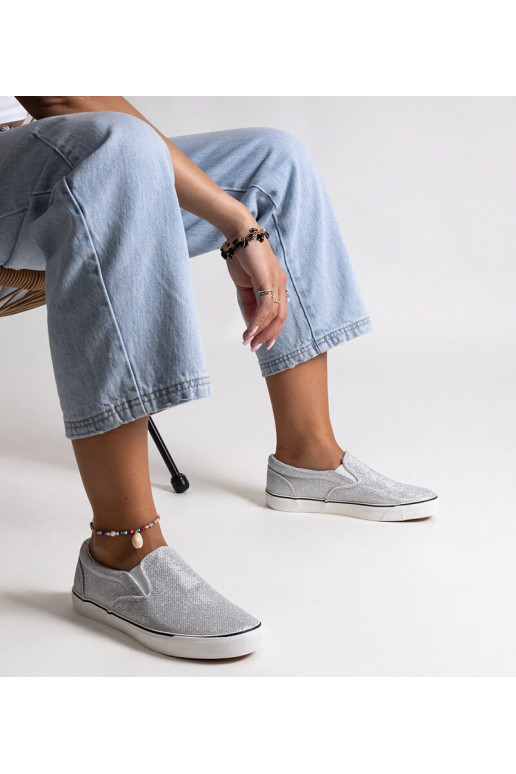 Baskets argentées brillantes Lublubah Baskets argentées brillantes Lublubah