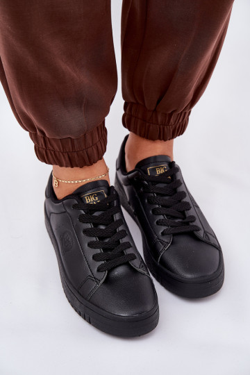 Chaussures basses en simili cuir Big Star NN274576 noires
