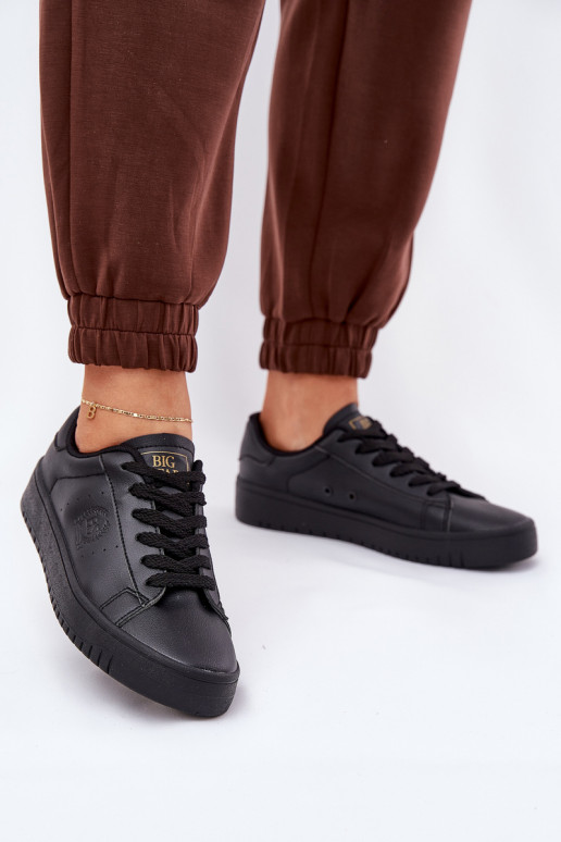 Faible Chaussures de loisirs en cuir écologique Big Star NN274576 couleur noire Faible Chaussures de loisirs en cuir écologique Big Star NN274576 couleur noire