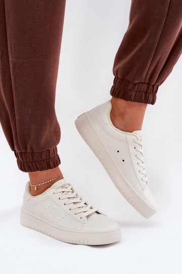 Faible Chaussures de loisirs en cuir écologique Big Star NN274578 beige