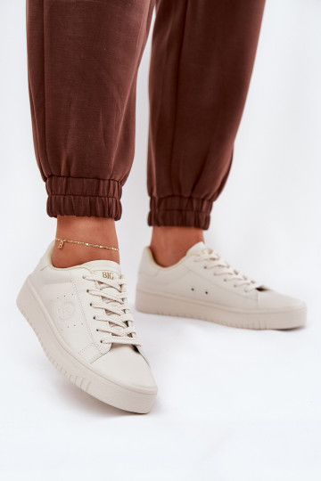 Faible Chaussures de loisirs en cuir écologique Big Star NN274578 beige 2