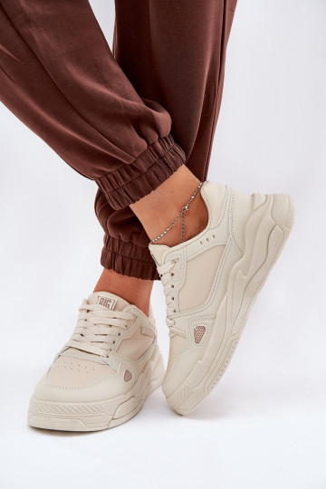 Féminin Chaussures modèle baskets Big Star NN274668 beige 2