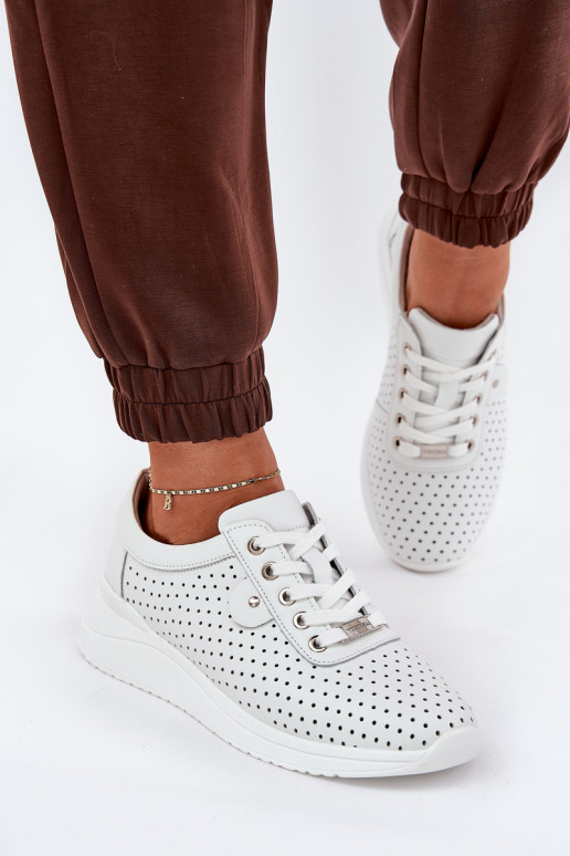 Féminin Peau baskets Vinceza 79532 couleur blanche Féminin Peau baskets Vinceza 79532 couleur blanche