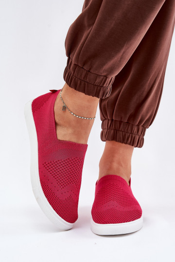 Baskets pour femmes Slip-on Big Star FF274A605 couleur rose 2
