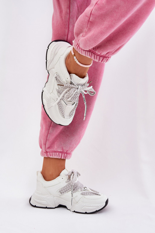 Chaussures modèle baskets baskets Féminin Z PodÀójnym Laçagem couleur blanche Efobell Chaussures modèle baskets baskets Féminin Z PodÀójnym Laçagem couleur blanche Efobell